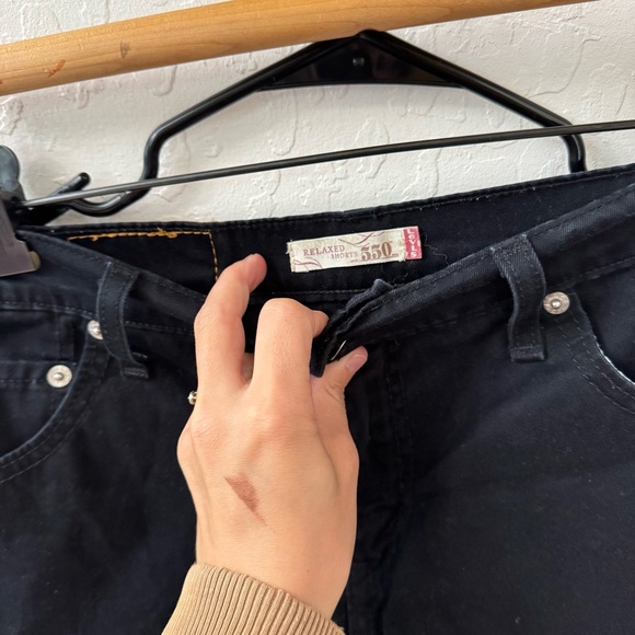 Levi’s 550 Black Relaxed Shorts Women’s High Rise Size 4 - Picture 4 of 6